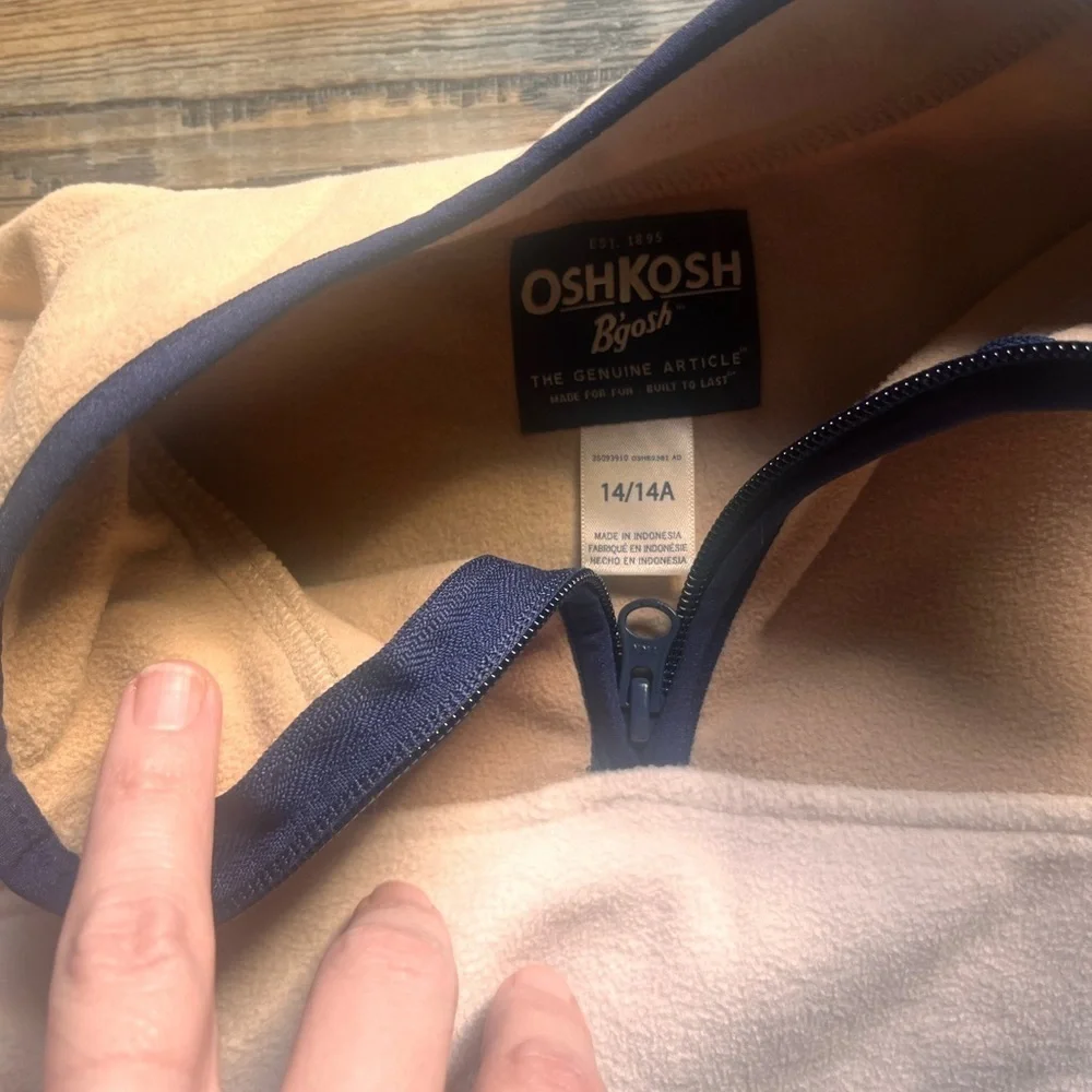OshKosh B'gosh Beige and Navy Pullover